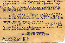 1918 Franck Heinrich Söhne b. Postkarte Rückseite 49R