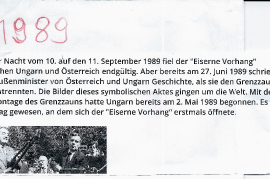 1989 Öffnung des eisernen Vorhang. Demontage des Grenzzaunes 0PRO