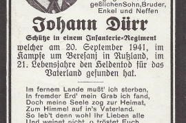 1941 Pate Johann Dürr 121ZA