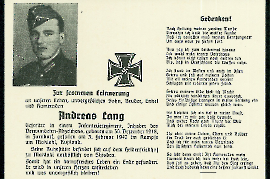 1942 Erinnerung Andreas Lang 18ARE