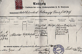 1938 Auszug Taufbuch 1871 ev.AB Kirche Bratislava 24HJ