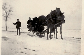 1941 Schlittenfahrt in Zurndorf 53ME
