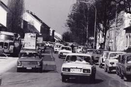 1989 Öffnung des eisernen Vorhanges Verkehr in Zurndorf 5PRO