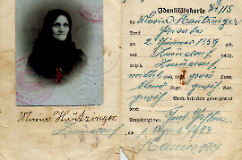 1923 Identitätskarte Maria Hautzinger 61FM