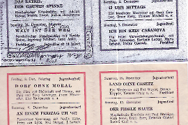 1961 Ton Kino Zurndorf Spielplan 61SL