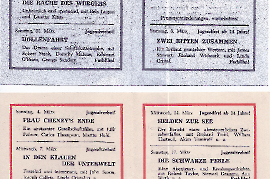 1962 Kino Zurndorf Spielplan 3/62 62SL