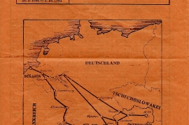 1954 Österreich - Belgien ÖBB Deckblatt 89NH