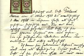 1938 Zeugnis M. Fehrland 79A