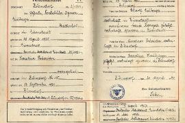 1944 Deutsches Einheitsfamilien Stammbuch Ignaz u. Karoline Eichberger Heiratsurkunde