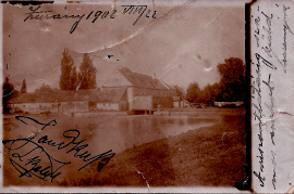 1902 Ansichtskarte Mühle Erzherzog Friedrich Seite 1 22GÖ