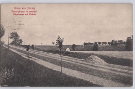 1921 Zurndorf, Bahnstraße u. Viadukt