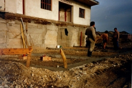 1986 184P ASV Zurndorf Bau der neuen Kabinen