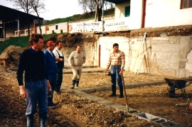1986 185P ASV Zurndorf Bau der neuen Kabinen
