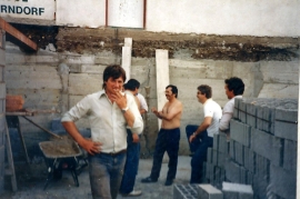 1986 186P ASV Zurndorf Bau der neuen Kabinen
