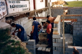 1986 188P ASV Zurndorf Bau der neuen Kabinen