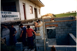 1986 192P ASV Zurndorf Bau der neuen Kabinen