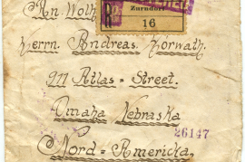 1922 Umschlag ab Johan Rauscher Zurndorf, BNaS, Burgenland Vorders. 55HW