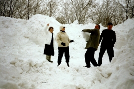 1986 Winter in Zurndorf, Leithagasse 75HM