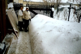 1986 Winter in Zurndorf, Leithagasse 76HM