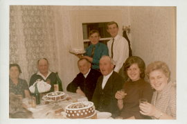 1967 Silberne Hochzeit Fam. Dürr, K. M. Dürr, J. Schmidt, W. E. Dürr, M. Pamer, H. Pamer, A. Schranz, 55DW