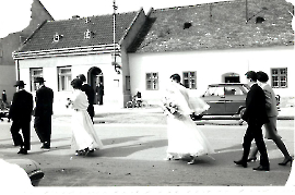 1965 Hochzeitszug Maria u. Friedrich Hauptmann 57HM