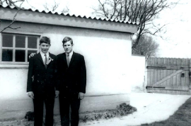 1964 P. Unger mit seinem Firmling W. Bruckner  21UP