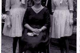 1965 Firmung F. Horvath, Helli Neumann, Veronika Horvath, v. Hanni Heidovich, 28GOHE