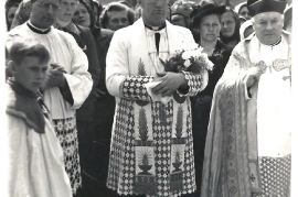 1953 31M Empfang Pfarrer Berger