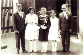 1960 Firmung F. Seidner, E. Rechnitzer, T. Zeugner, W. Seidner 6H