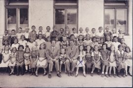 1935 X M. Öller in der Volksschule Jahrgang 1927/28 17LÖ