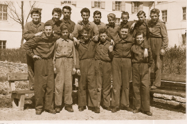 1960er in der Berufsschule Pinkafeld, h.4.v.l. A. Brunner 29RM