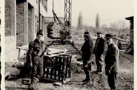 1966 Neubau Hauptschule vl. M. Weingartner, ?, M. Dürr, F. Hiermann ?, 57DW,