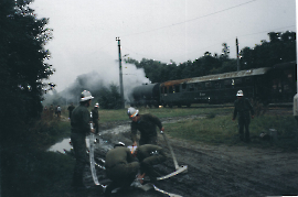 1989 Abschnittsübung am Bahnhof Zurndorf 256FFZ