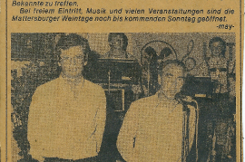 1981 Leithatal Buam hinten St. Reiter, J. Wagner Mattersburger Weintage 79LB