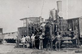 1930er an der Lokomotive 49LAG