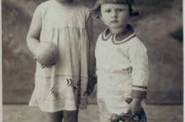 1932 Maria  und Wilhelm Schmickl in Hegyeshalom 4WB
