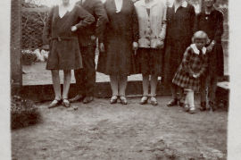 1940er Fr. Rachowits, Maria Ebner, Fr. Graf sen. Paul Ebner, Fr. Schweigl 16LAG