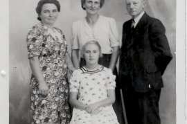 1940er Mitzi und Paul Ebner, Lisi Lambert und Tante 25LAG