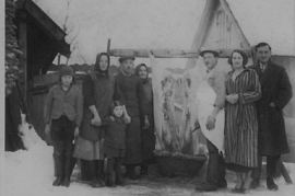 1945 Fam. Leitner b. Schweineschlachten 6HL
