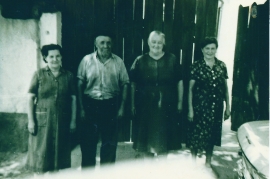 1950er Irma Siebenstich, Johann Siebenstich, Susanne Pamer, Irma Schmelzer, Kleinhäuselgasse 10DEM