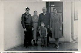 1954 P. Unger, M. Kellermann, J. (Jauntschi) Kellermann, Th. Unger, vorne P. Unger jun. 118UP