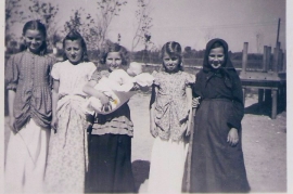 1950er I.Meixner, L.Muth, A.Bruckner, Gerda Druschba, P.Reif, 11PA