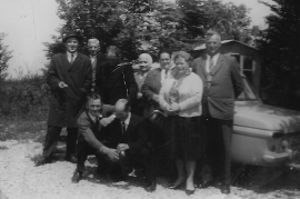 1950er l.u.l. M.Schmidt, A.Mayer, A.Hoszank,F.Planka, o.l. .., Hr.Theuer,..,14PI