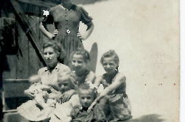 1950er Gerti, Evi, Resi, Ilse, Paul Spiegel, Eva Bruckner 18HOIL