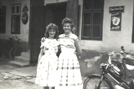 1950er im Gasthaus am Bahnhof Fam. Pamer 28HM