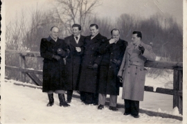 1950er P. Milleschitz, A. Ebner, F. Rosner, H. Horvath, P. Mayerhofer (Grautsch), 46M