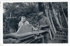 1950er unbekannt beim Holzschneiden 76WB