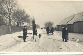 1950er Winter in der Deutsch Jahrndorfer Str.