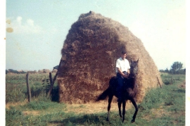 1968 11 Matjas Dürr bei der Strohdristn