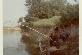 1970er Fischen in der Leitha 13WS